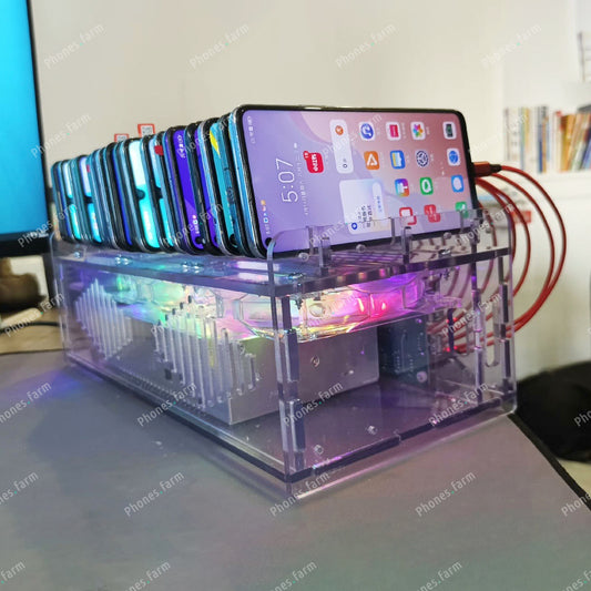20 USB Ports Phone Farm Holder Charging HUB Phone Farming Equipment