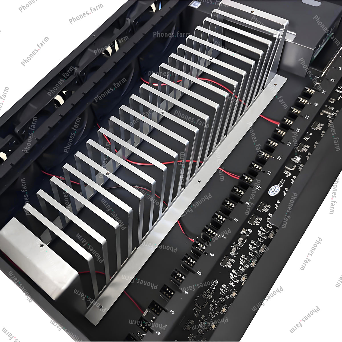 Rack Mount Mobile Phone Farm Box Accessories Box Phone Chassis OTG Ethernet Compatible