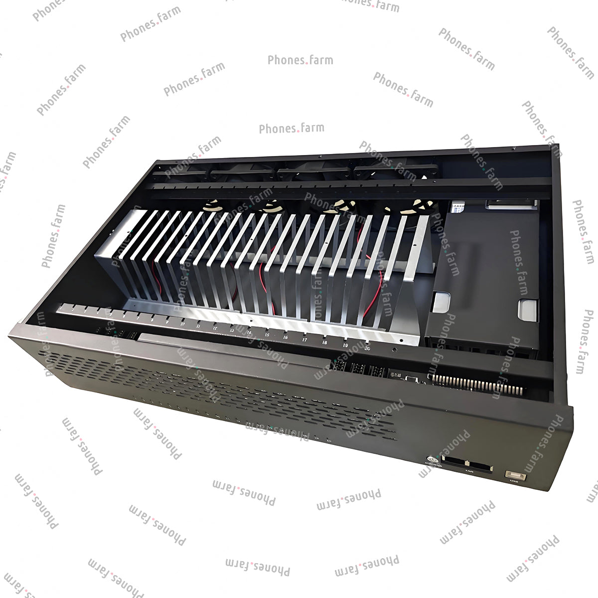 Rack Mount Mobile Phone Farm Box Accessories Box Phone Chassis OTG Ethernet Compatible