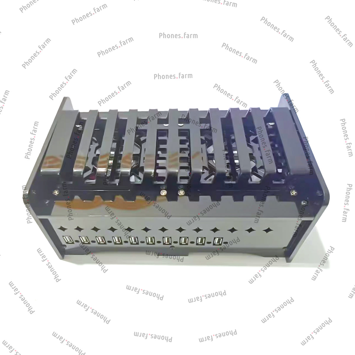 10 Ports Phone Farm Holder USB Charging HUB