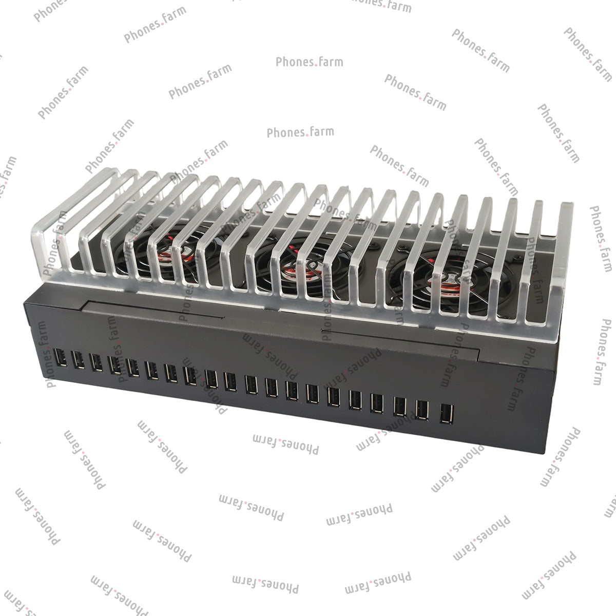 20 USB Ports Phone Farm Holder Charging HUB phone bot farm Box Setup