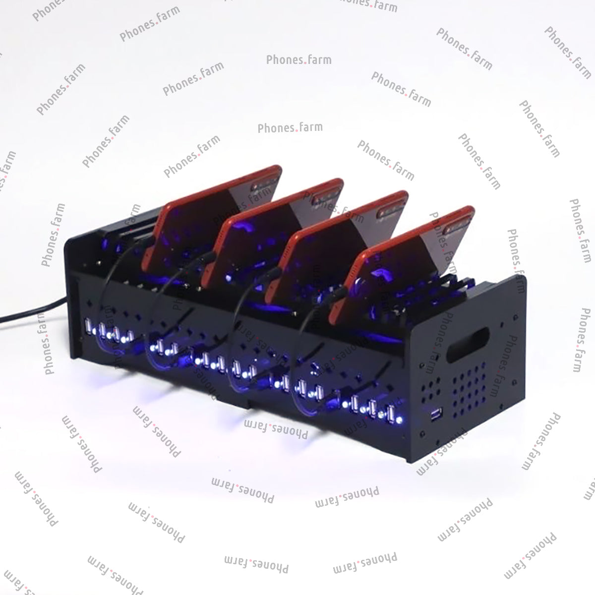 10 Ports Phone Farm Holder USB Charging HUB