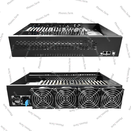 Rack Mount Mobile Phone Farm Box Accessories Box Phone Chassis OTG Ethernet Compatible