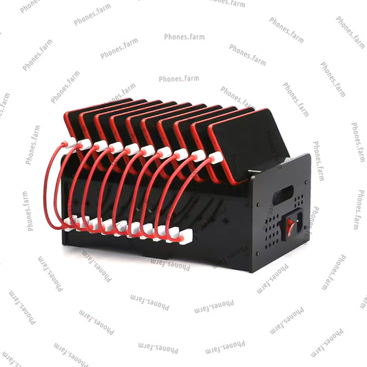 10 Ports Phone Farm Holder USB Charging HUB